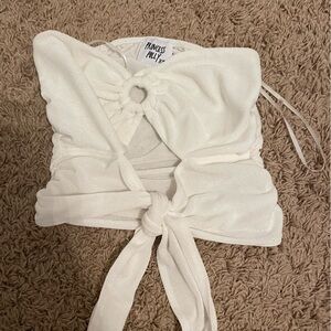 WHITE PRINCESS POLLY TOP - SIZE 4